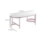 Contemporary Elliptical Glass & Slate Coffee Cocktail Table with Storage Shelf Clearhalo 'Coffee & Accent Tables' 'Coffee Tables' 'coffee_tables' 'furn' 'furn_coffee_tables' 'Furniture' 'Living Room Furniture' 6236601