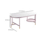 Contemporary Elliptical Glass & Slate Coffee Cocktail Table with Storage Shelf Clearhalo 'Coffee & Accent Tables' 'Coffee Tables' 'coffee_tables' 'furn' 'furn_coffee_tables' 'Furniture' 'Living Room Furniture' 6236603