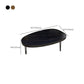 Glam Table basse ovale/carrée en fausse pierre à 3 pieds