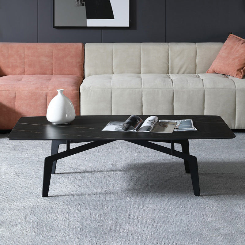 4 pieds 1 table basse simple Table de cocktail en métal de 16,14 po de hauteur