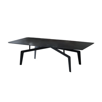 4 pieds 1 table basse simple Table de cocktail en métal de 16,14 po de hauteur