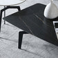4 pieds 1 table basse simple Table de cocktail en métal de 16,14 po de hauteur