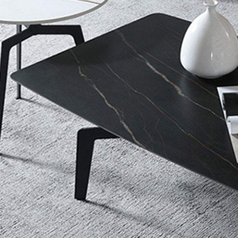 4 pieds 1 table basse simple Table de cocktail en métal de 16,14 po de hauteur