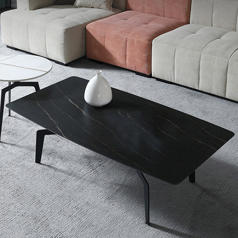 4 pieds 1 table basse simple Table de cocktail en métal de 16,14 po de hauteur