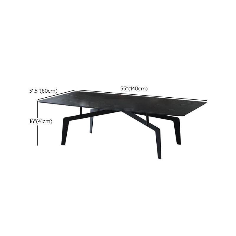 4 pieds 1 table basse simple Table de cocktail en métal de 16,14 po de hauteur