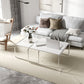 Square Steel Sled Coffee Table Modern 2 Nesting Cocktail Table Clearhalo 'Coffee & Accent Tables' 'Coffee Tables' 'coffee_tables' 'furn' 'furn_coffee_tables' 'Furniture' 'Living Room Furniture' 6236743