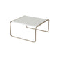 Square Steel Sled Coffee Table Modern 2 Nesting Cocktail Table 28"L x 28"W x 14"H White Clearhalo 'Coffee & Accent Tables' 'Coffee Tables' 'coffee_tables' 'furn' 'furn_coffee_tables' 'Furniture' 'Living Room Furniture' 6236744