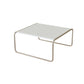 Square Steel Sled Coffee Table Modern 2 Nesting Cocktail Table 31.5"L x 31.5"W x 15"H White Clearhalo 'Coffee & Accent Tables' 'Coffee Tables' 'coffee_tables' 'furn' 'furn_coffee_tables' 'Furniture' 'Living Room Furniture' 6236749