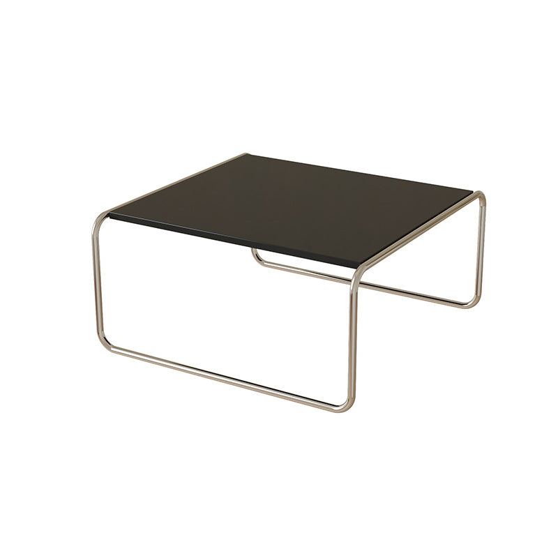 Square Steel Sled Coffee Table Modern 2 Nesting Cocktail Table 31.5"L x 31.5"W x 15"H Black Clearhalo 'Coffee & Accent Tables' 'Coffee Tables' 'coffee_tables' 'furn' 'furn_coffee_tables' 'Furniture' 'Living Room Furniture' 6236756