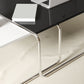 Square Steel Sled Coffee Table Modern 2 Nesting Cocktail Table Clearhalo 'Coffee & Accent Tables' 'Coffee Tables' 'coffee_tables' 'furn' 'furn_coffee_tables' 'Furniture' 'Living Room Furniture' 6236757