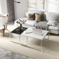 Square Steel Sled Coffee Table Modern 2 Nesting Cocktail Table Clearhalo 'Coffee & Accent Tables' 'Coffee Tables' 'coffee_tables' 'furn' 'furn_coffee_tables' 'Furniture' 'Living Room Furniture' 6236760