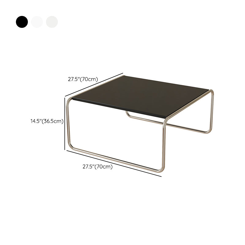 Square Steel Sled Coffee Table Modern 2 Nesting Cocktail Table Clearhalo 'Coffee & Accent Tables' 'Coffee Tables' 'coffee_tables' 'furn' 'furn_coffee_tables' 'Furniture' 'Living Room Furniture' 6236764