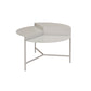 Table basse à cadre en métal Table de cocktail ronde moderne du milieu du siècle