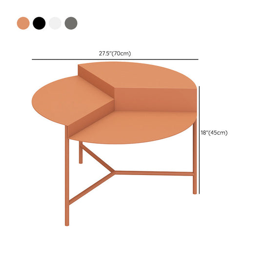 Tavolino in metallo tavolino moderno di cocktail rotondo di metà secolo