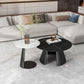 Glam Table basse ronde sur pied / 3 pieds en ardoise