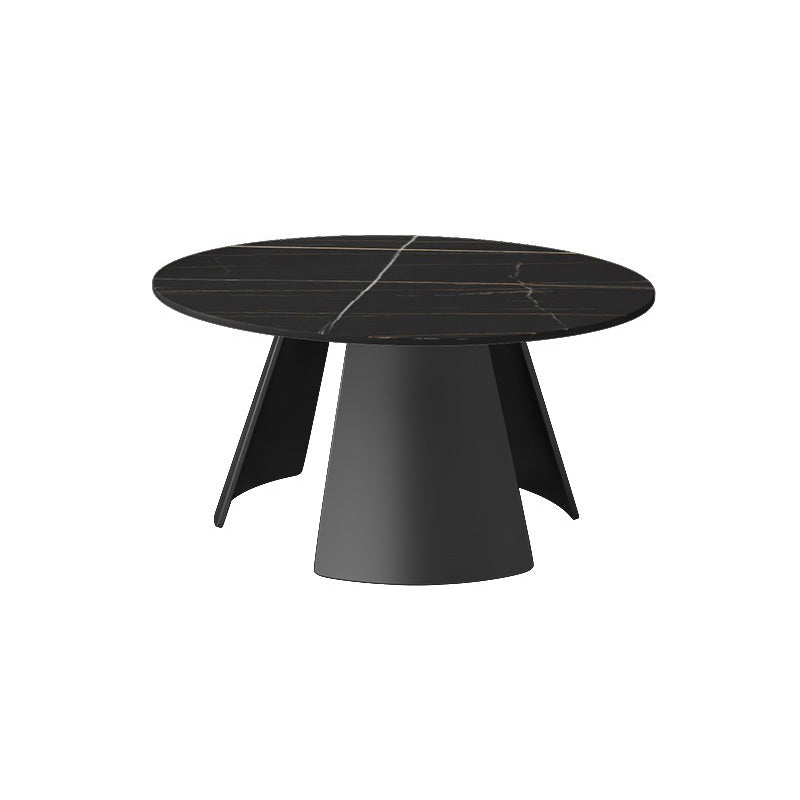 Glam Table basse ronde sur pied / 3 pieds en ardoise
