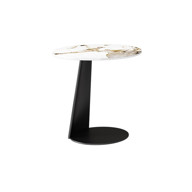 Glam Table basse ronde sur pied / 3 pieds en ardoise