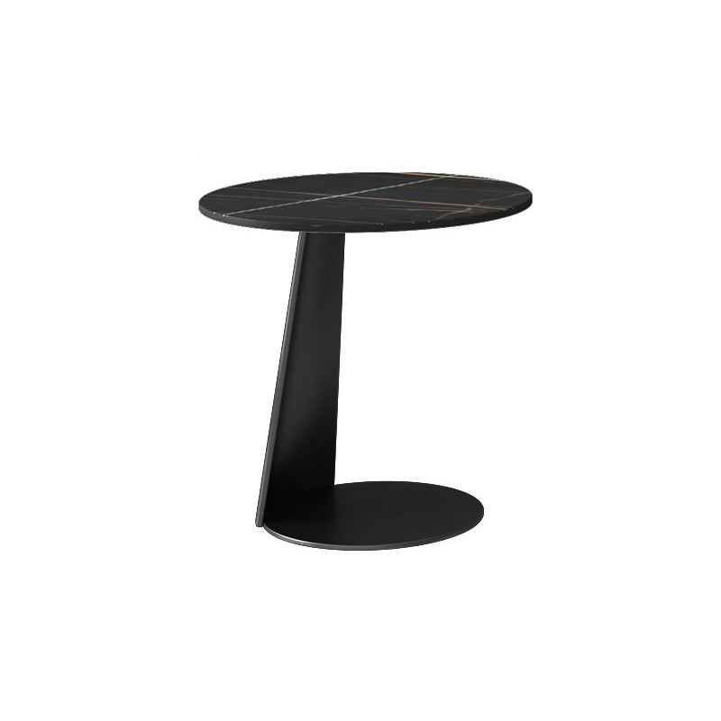 Glam Table basse ronde sur pied / 3 pieds en ardoise