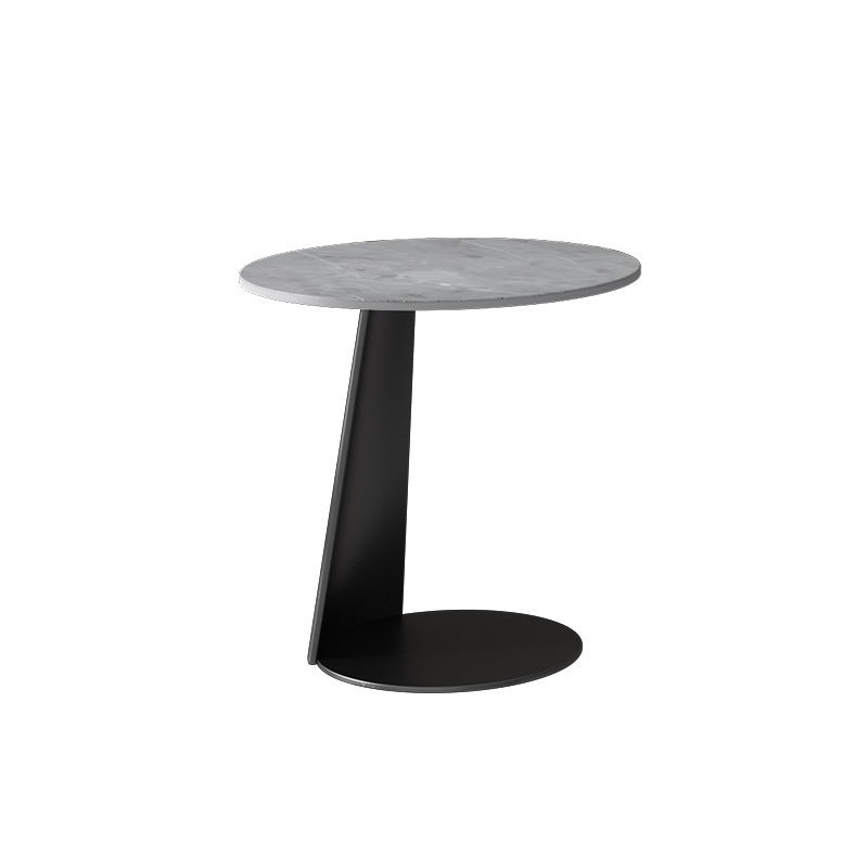 Glam Table basse ronde sur pied / 3 pieds en ardoise