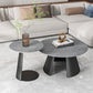 Glam Table basse ronde sur pied / 3 pieds en ardoise