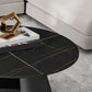 Glam Table basse ronde sur pied / 3 pieds en ardoise