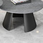 Glam Table basse ronde sur pied / 3 pieds en ardoise