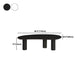 Minimalist Wood 3 Legs Coffee Table 13" H Cloud-Shaped Cocktail Table Clearhalo 'Coffee & Accent Tables' 'Coffee Tables' 'coffee_tables' 'furn' 'furn_coffee_tables' 'Furniture' 'Living Room Furniture' 6236826