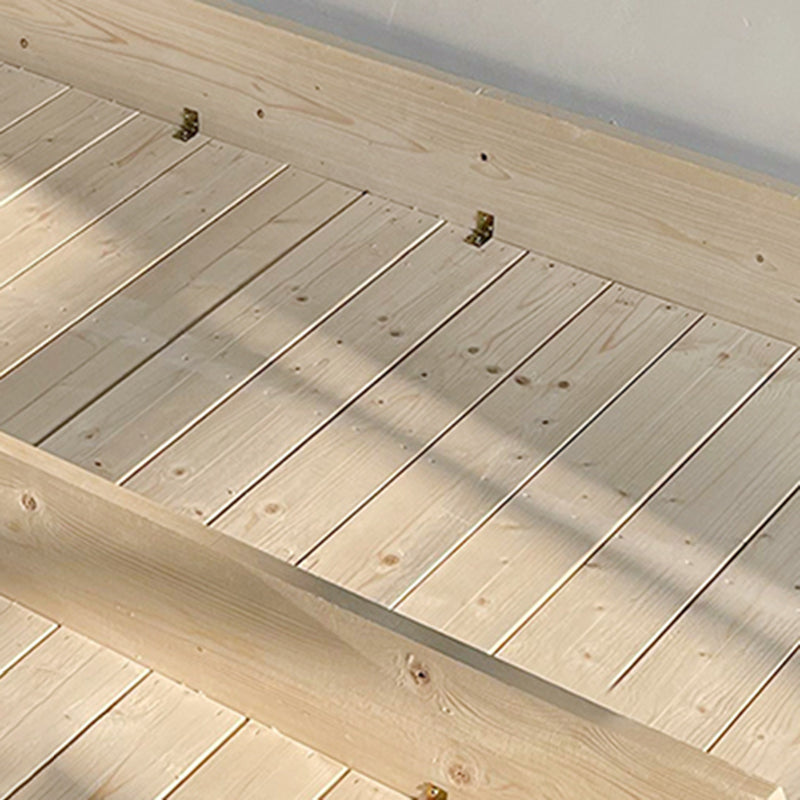 Legno standard in legno di pino legno e letto imbottito con gambe personalizzate