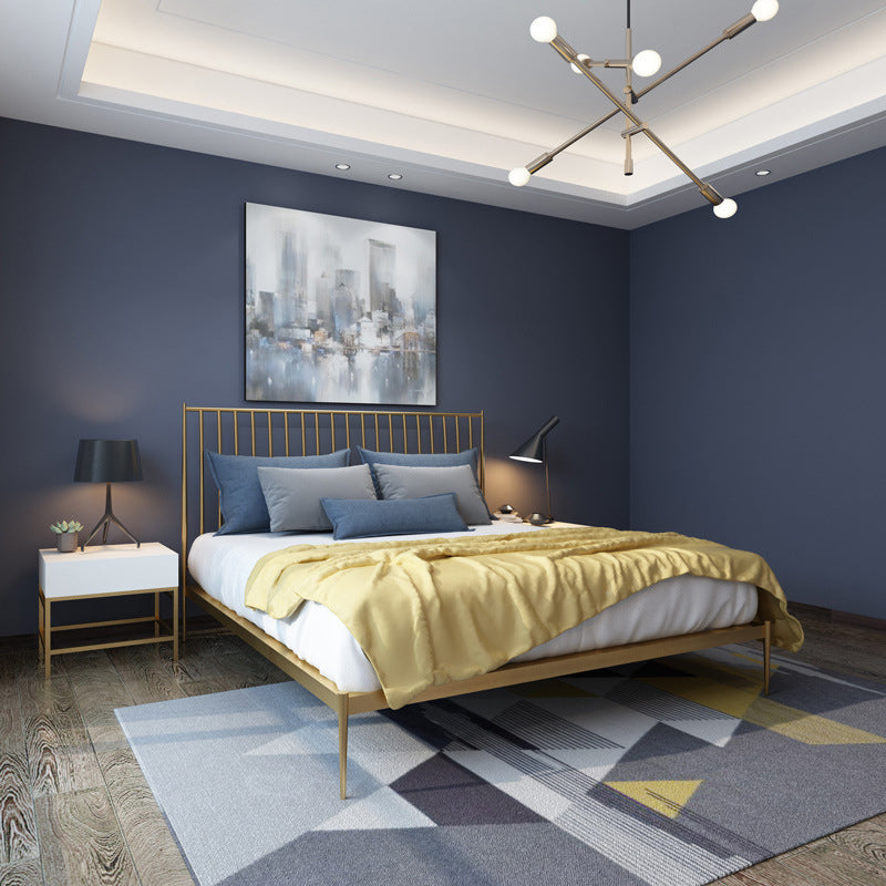 カスタムレッグ付きの金属ヘッドボード標準ベッドオープンフレームベッド