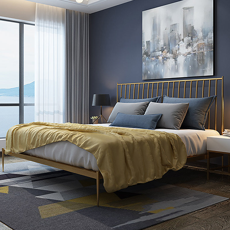 カスタムレッグ付きの金属ヘッドボード標準ベッドオープンフレームベッド