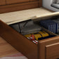 Cabecero de madera maciza Cama estándar Cama rectangular con patas personalizadas