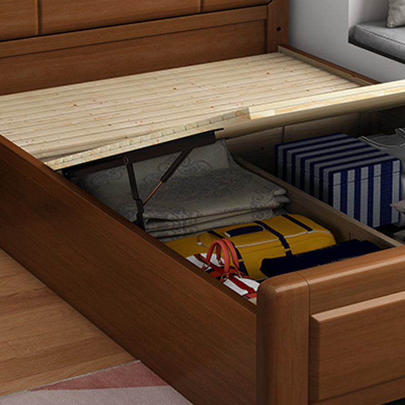 Cabecero de madera maciza Cama estándar Cama rectangular con patas personalizadas