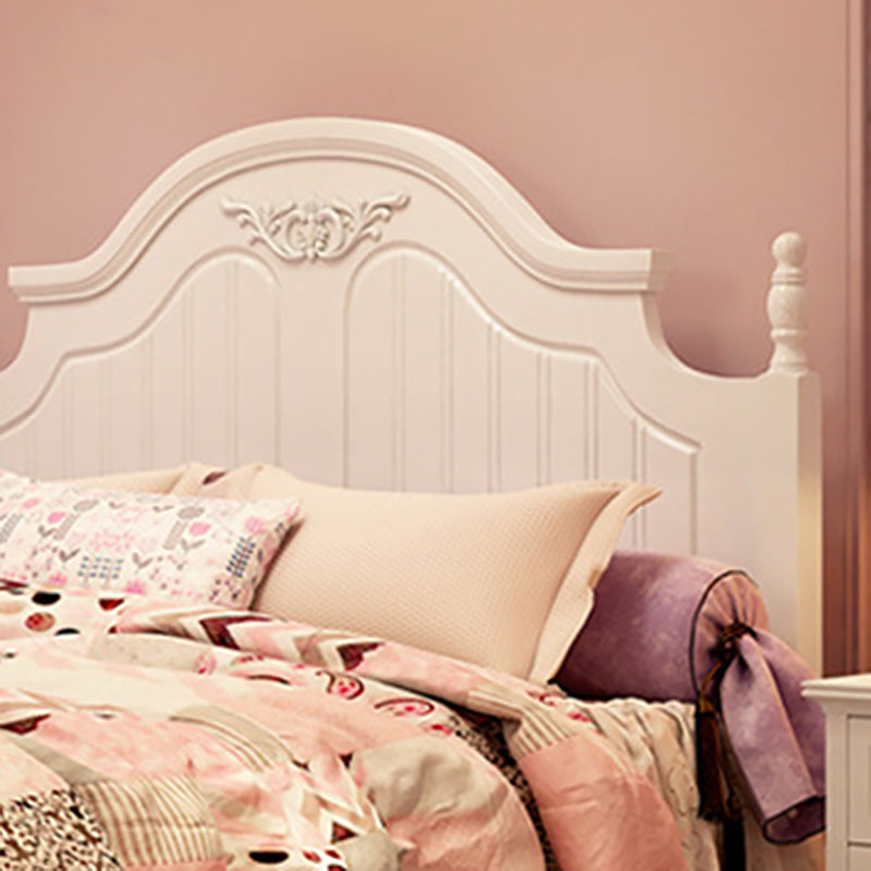 Affiche de campagne française Crème Crème en bois massif Four Affiche Lit avec tête de lit