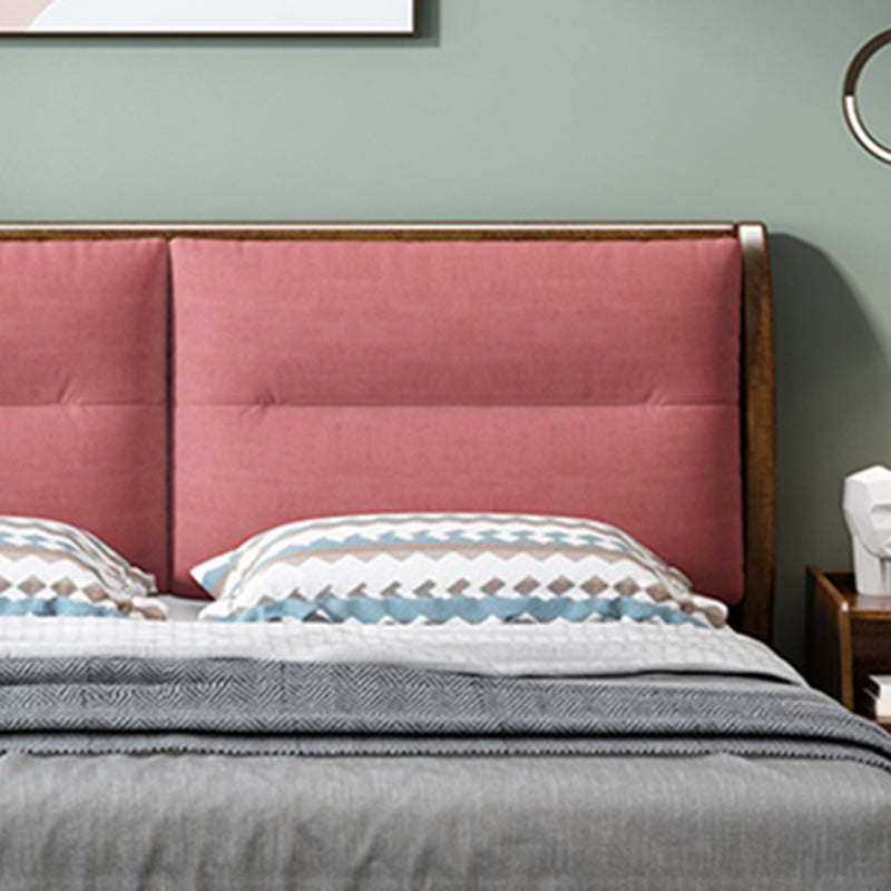 Lit de tête de lit standard en bois massif Lit bas profil avec des jambes personnalisées