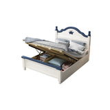 Solid Wood Standard Bed Arched Headboard Bed with Custom Legs