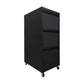Steel Filing Cabinet Contemporary File Cabinet with Lock and Storage Black Casters Included 3 Clearhalo 'Filing Cabinets' 'filling_cabinets' 'furn' 'furn_filling_cabinets' 'Furniture' 'Office Furniture' 6238311