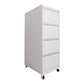 Steel Filing Cabinet Contemporary File Cabinet with Lock and Storage Silver Casters Included 4 Clearhalo 'Filing Cabinets' 'filling_cabinets' 'furn' 'furn_filling_cabinets' 'Furniture' 'Office Furniture' 6238315