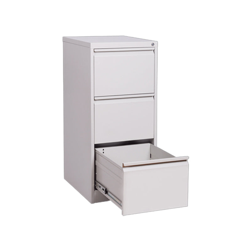 Steel Filing Cabinet Contemporary File Cabinet with Lock and Storage Silver Casters Not Included 3 Clearhalo 'Filing Cabinets' 'filling_cabinets' 'furn' 'furn_filling_cabinets' 'Furniture' 'Office Furniture' 6238319