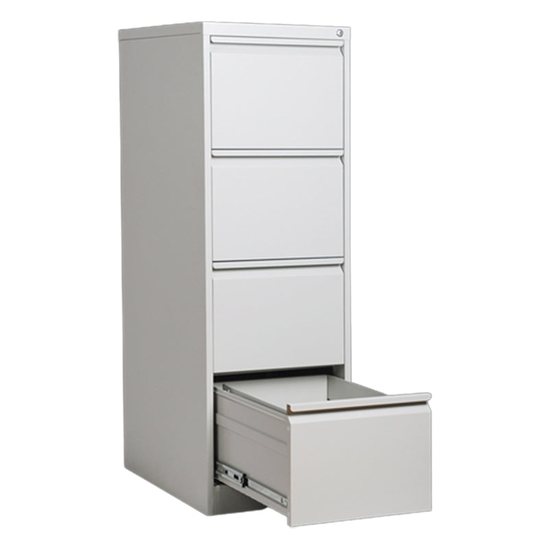 Steel Filing Cabinet Contemporary File Cabinet with Lock and Storage Silver Casters Not Included 4 Clearhalo 'Filing Cabinets' 'filling_cabinets' 'furn' 'furn_filling_cabinets' 'Furniture' 'Office Furniture' 6238321
