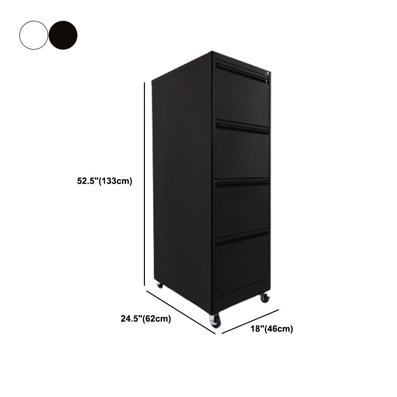Steel Filing Cabinet Contemporary File Cabinet with Lock and Storage Clearhalo 'Filing Cabinets' 'filling_cabinets' 'furn' 'furn_filling_cabinets' 'Furniture' 'Office Furniture' 6238324