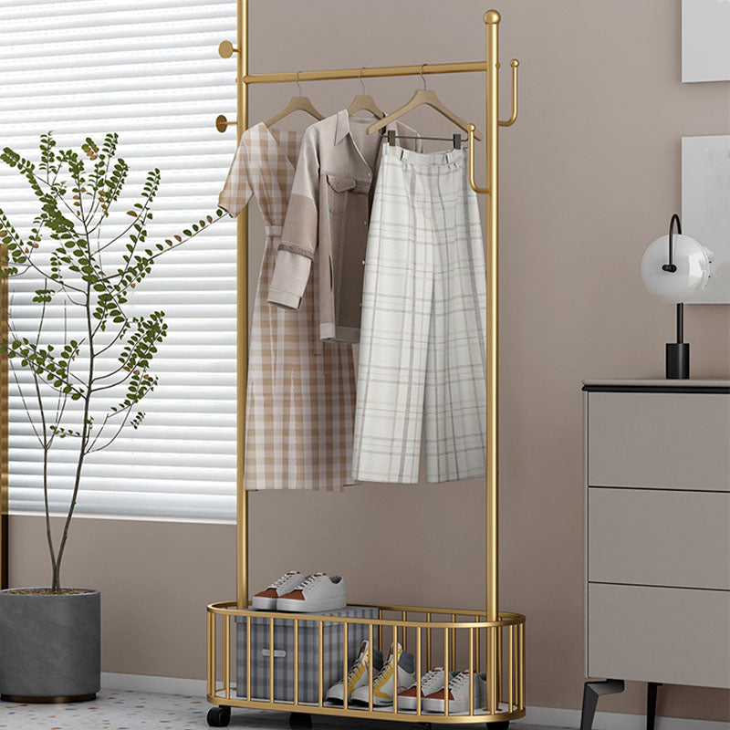 Glam Metallic Coat Hanger Free Standing Hooks Design Coat Rack for ...