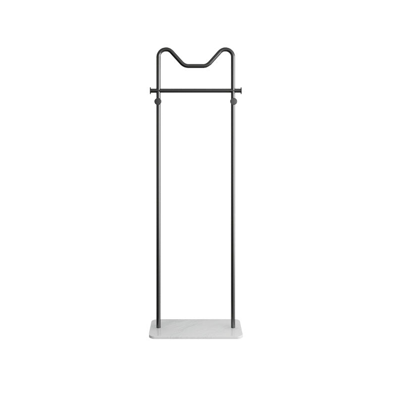 Moderner Stil Metallic -Gack Rack Feste Farben Haken Design freistehender Kleiderstange