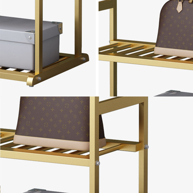 Glam Gam Metallic Appendiabiti a doppia cornice per padelle per soggiorno per soggiorno