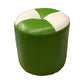 Bloque de color Cilindro forma de cilindro Faux Cuero contemporáneo resistente a las manchas