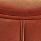 Orange Velvet Ottoman Modern Round Ottoman Stain Resistant Ottoman Clearhalo 'furn' 'furn_ottomans_poufs' 'Furniture' 'Living Room Furniture' 'Ottomans & Poufs' 'ottomans_poufs' 6238650