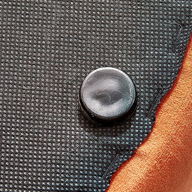 Orange Velvet Ottoman Modern Round Ottoman Stain Resistant Ottoman Clearhalo 'furn' 'furn_ottomans_poufs' 'Furniture' 'Living Room Furniture' 'Ottomans & Poufs' 'ottomans_poufs' 6238652