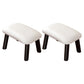 Faux Leather Ottoman Whole Colored Nailhead Trim Water Resistant Rectangle Pouf Ottoman White 2 Piece Set Clearhalo 'furn' 'furn_ottomans_poufs' 'Furniture' 'Living Room Furniture' 'Ottomans & Poufs' 'ottomans_poufs' 6238678