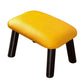 Faux Leather Ottoman Whole Colored Nailhead Trim Water Resistant Rectangle Pouf Ottoman Yellow 1 Piece Clearhalo 'furn' 'furn_ottomans_poufs' 'Furniture' 'Living Room Furniture' 'Ottomans & Poufs' 'ottomans_poufs' 6238681