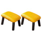 Faux Leather Ottoman Whole Colored Nailhead Trim Water Resistant Rectangle Pouf Ottoman Yellow 2 Piece Set Clearhalo 'furn' 'furn_ottomans_poufs' 'Furniture' 'Living Room Furniture' 'Ottomans & Poufs' 'ottomans_poufs' 6238683