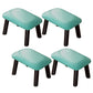 Faux Leather Ottoman Whole Colored Nailhead Trim Water Resistant Rectangle Pouf Ottoman Green 4 Piece Set Clearhalo 'furn' 'furn_ottomans_poufs' 'Furniture' 'Living Room Furniture' 'Ottomans & Poufs' 'ottomans_poufs' 6238695
